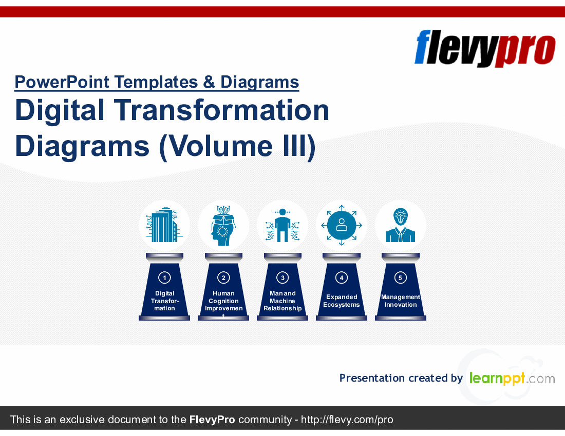 This is a partial preview of Digital Transformation Diagrams (Volume III) (49-slide PowerPoint presentation (PPTX)). Full document is 49 slides. 