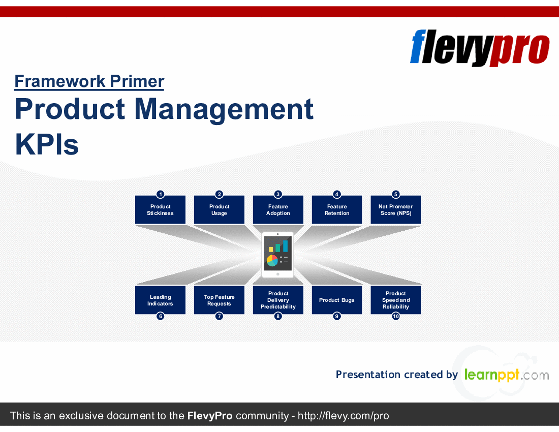 This is a partial preview of Product Management KPIs (32-slide PowerPoint presentation (PPTX)). Full document is 32 slides. 