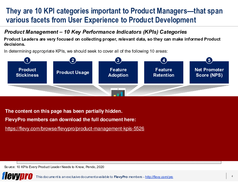 This is a partial preview of Product Management KPIs (32-slide PowerPoint presentation (PPTX)). Full document is 32 slides. 