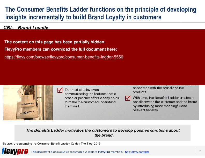 This is a partial preview of Consumer Benefits Ladder (23-slide PowerPoint presentation (PPTX)). Full document is 23 slides. 