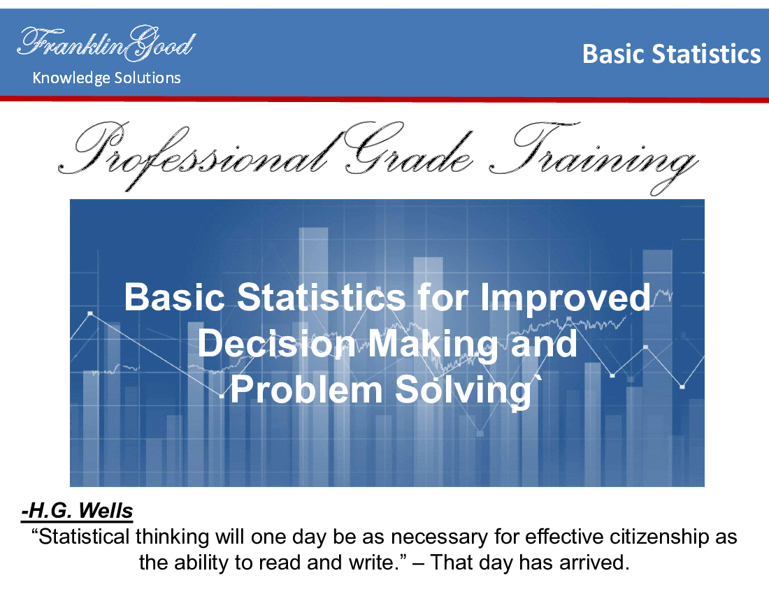 Basic Statistics and Probability (52-slide PPT PowerPoint presentation (PPTX)) Preview Image