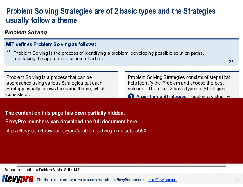 This is a partial preview of Problem Solving Mindsets (26-slide PowerPoint presentation (PPTX)). Full document is 26 slides. 