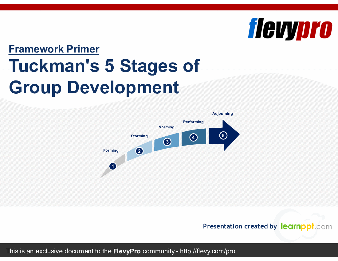 This is a partial preview of Tuckman's 5 Stages of Group Development (25-slide PowerPoint presentation (PPTX)). Full document is 25 slides. 