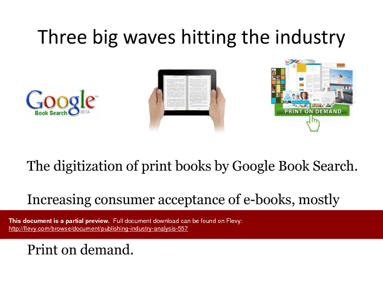 Publishing Industry Analysis (23-slide PowerPoint presentation (PPTX)) Preview Image