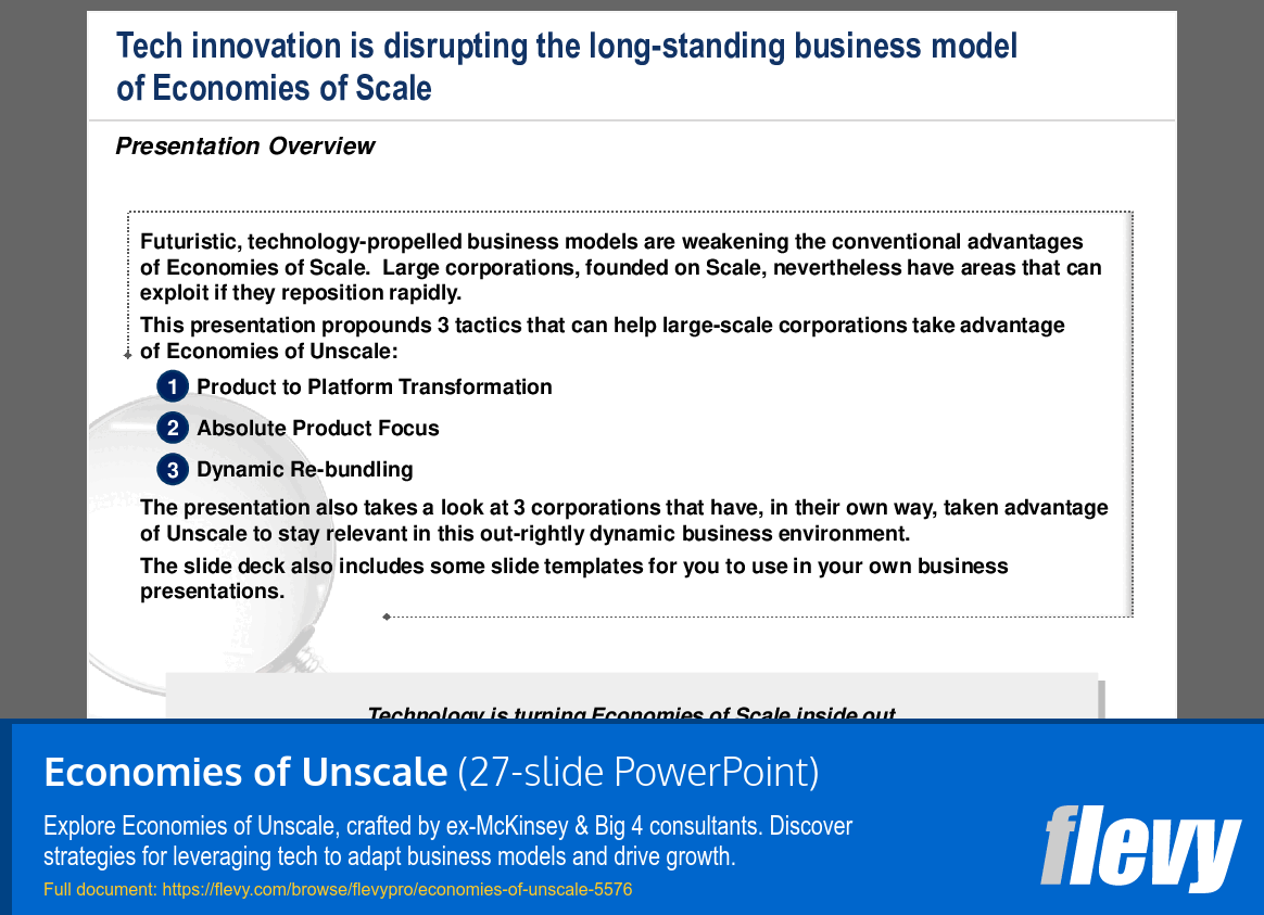 Economies of Unscale (27-slide PPT PowerPoint presentation (PPTX)) Preview Image