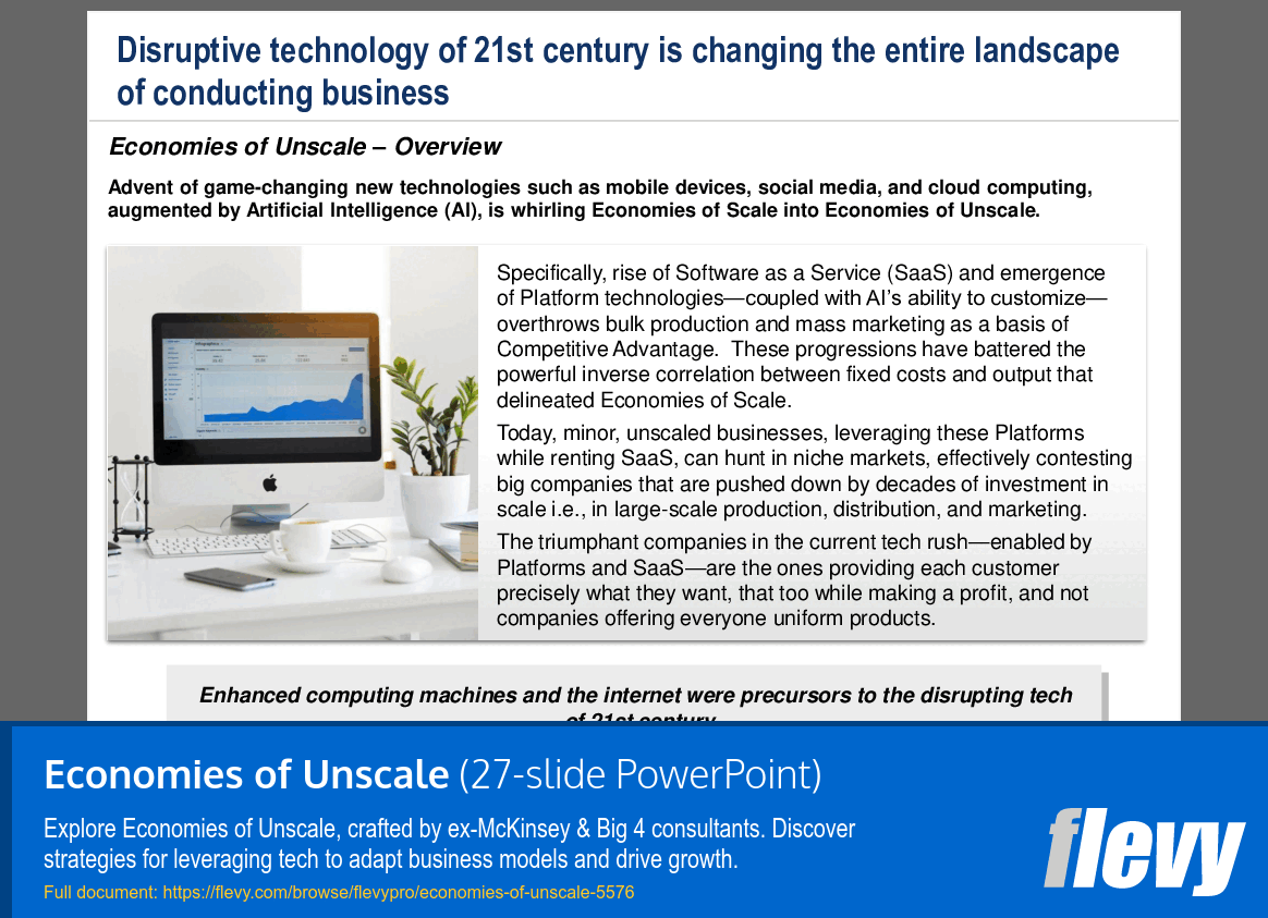 Economies of Unscale (27-slide PPT PowerPoint presentation (PPTX)) Preview Image
