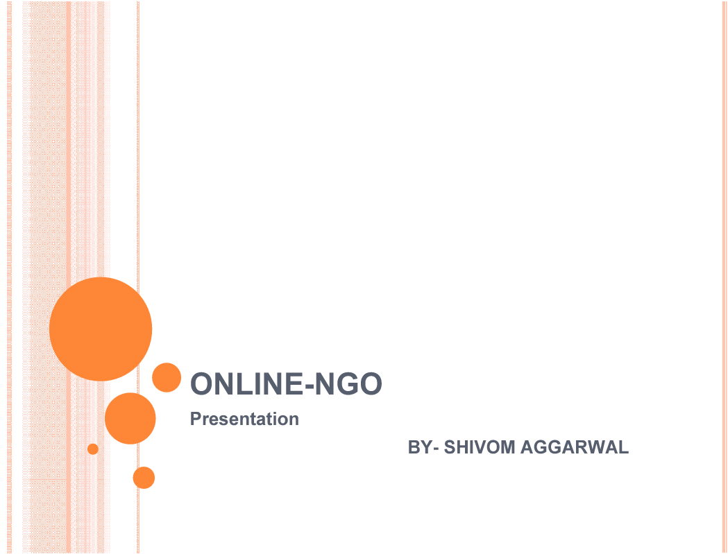 This is a partial preview of Business Model for Online NGO (26-slide PowerPoint presentation (PPT)). Full document is 26 slides. 