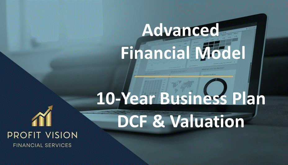 This is a partial preview of Advanced Financial Model - 1- to 10-Year Business Plan (Excel workbook (XLSX)). 