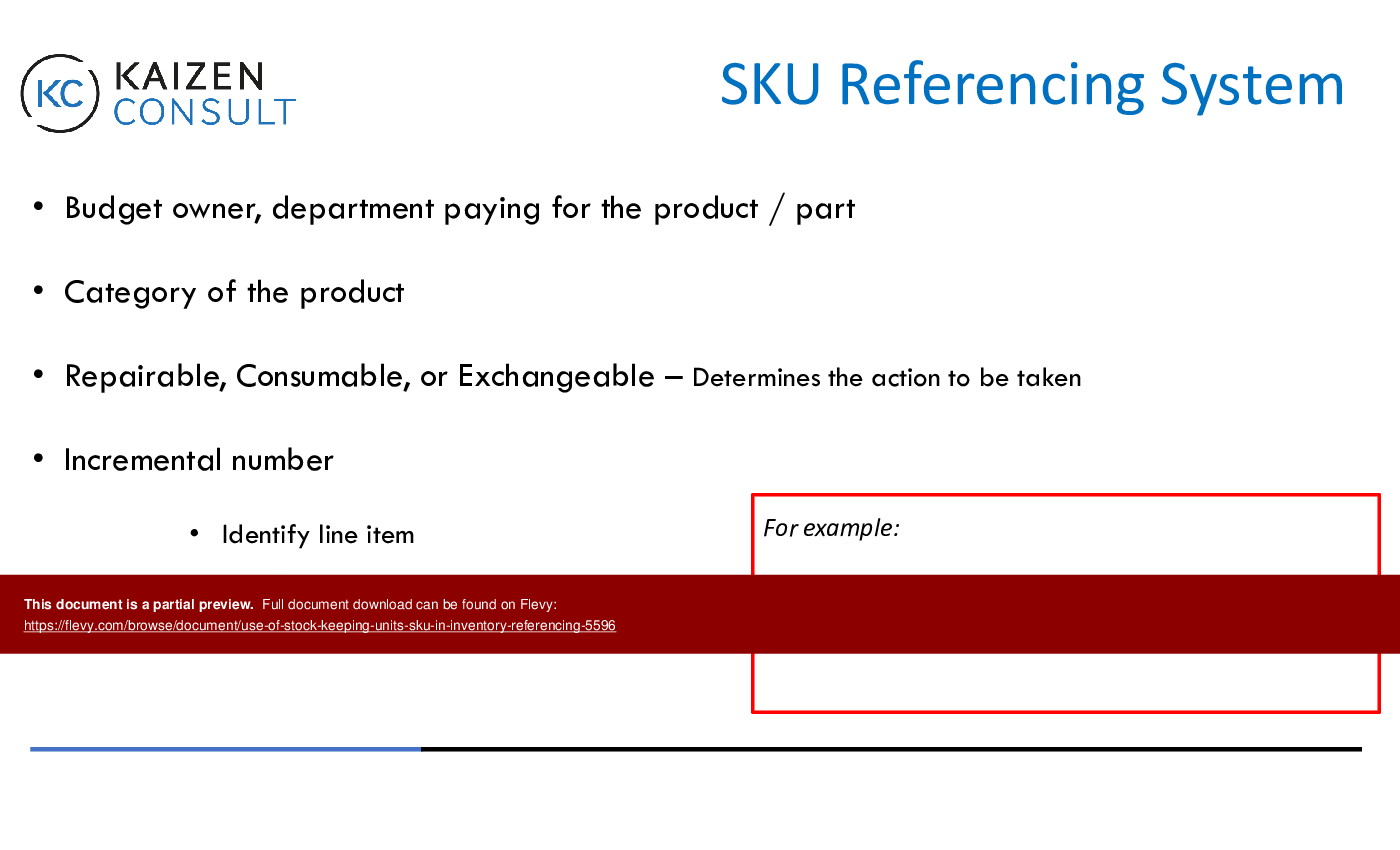 Use of Stock Keeping Units (SKU) in Inventory Referencing (17-slide PPT PowerPoint presentation (PPTX)) Preview Image