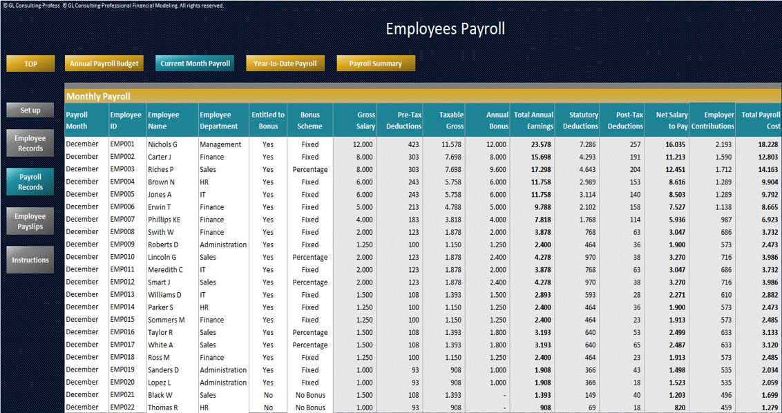 This is a partial preview of Payroll Calculator for Small Business (Excel workbook (XLSX)). 