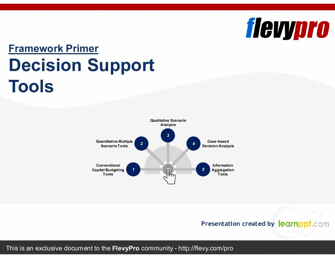 Decision Support Tools (27-slide PPT PowerPoint presentation (PPTX)) Preview Image