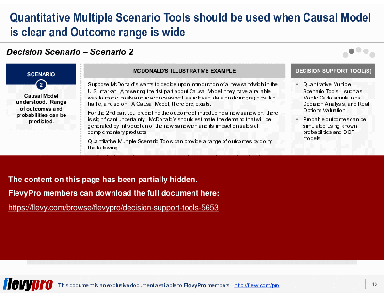 Decision Support Tools (27-slide PPT PowerPoint presentation (PPTX)) Preview Image