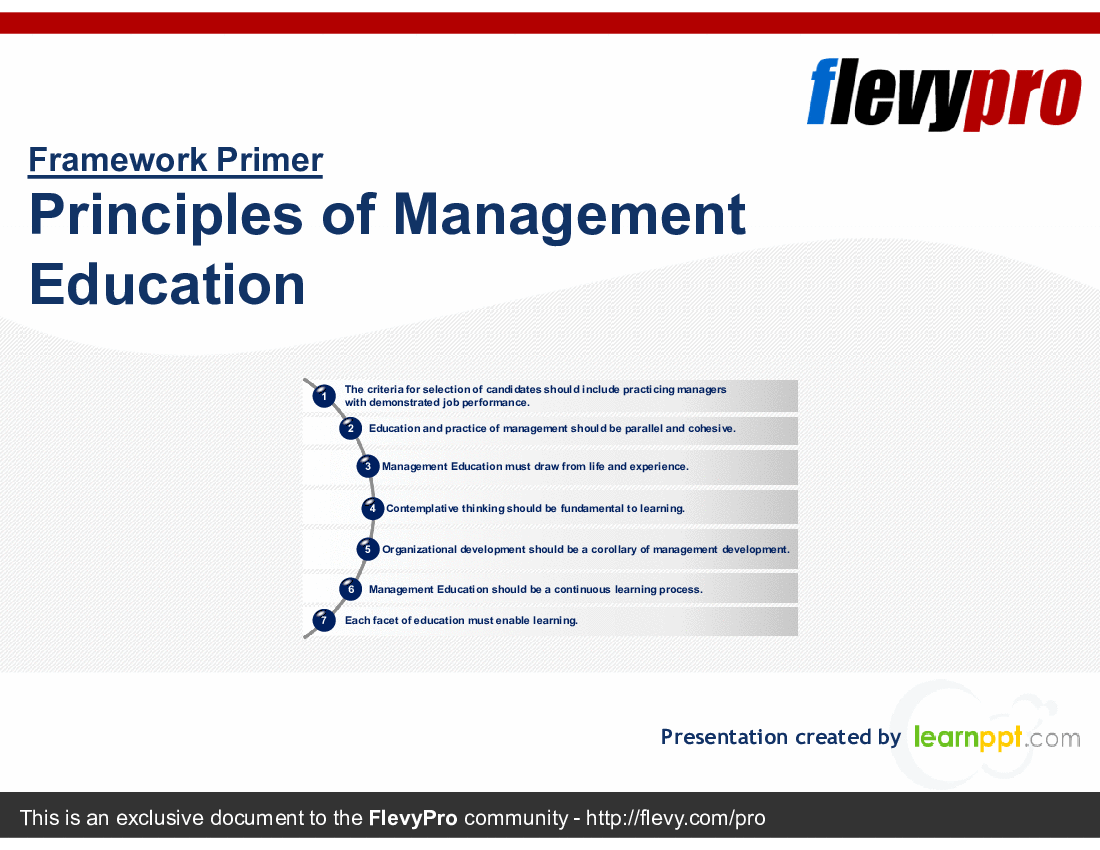 This is a partial preview of Principles of Management Education (21-slide PowerPoint presentation (PPTX)). Full document is 21 slides. 