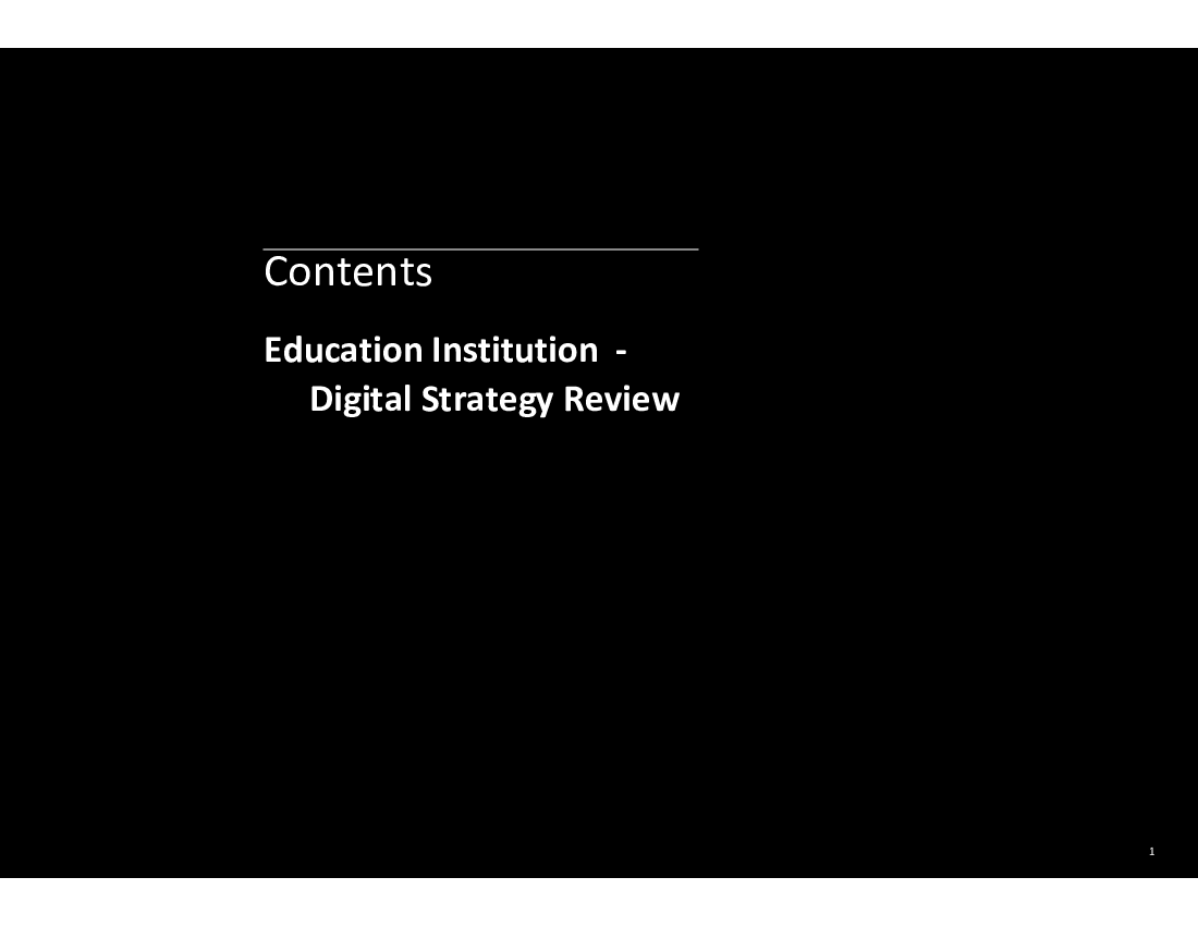 Digital Strategy in Higher Education