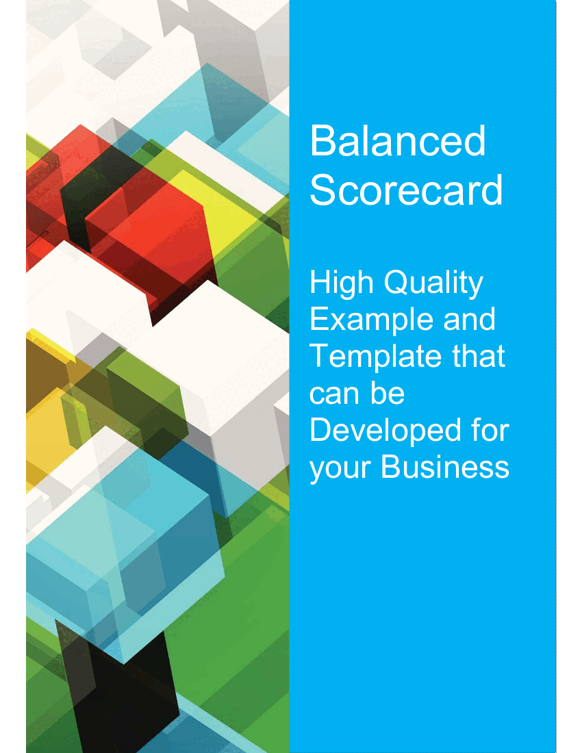 Balanced Scorecard: Actual Example, Template & Simple Steps (12-page Word document) Preview Image