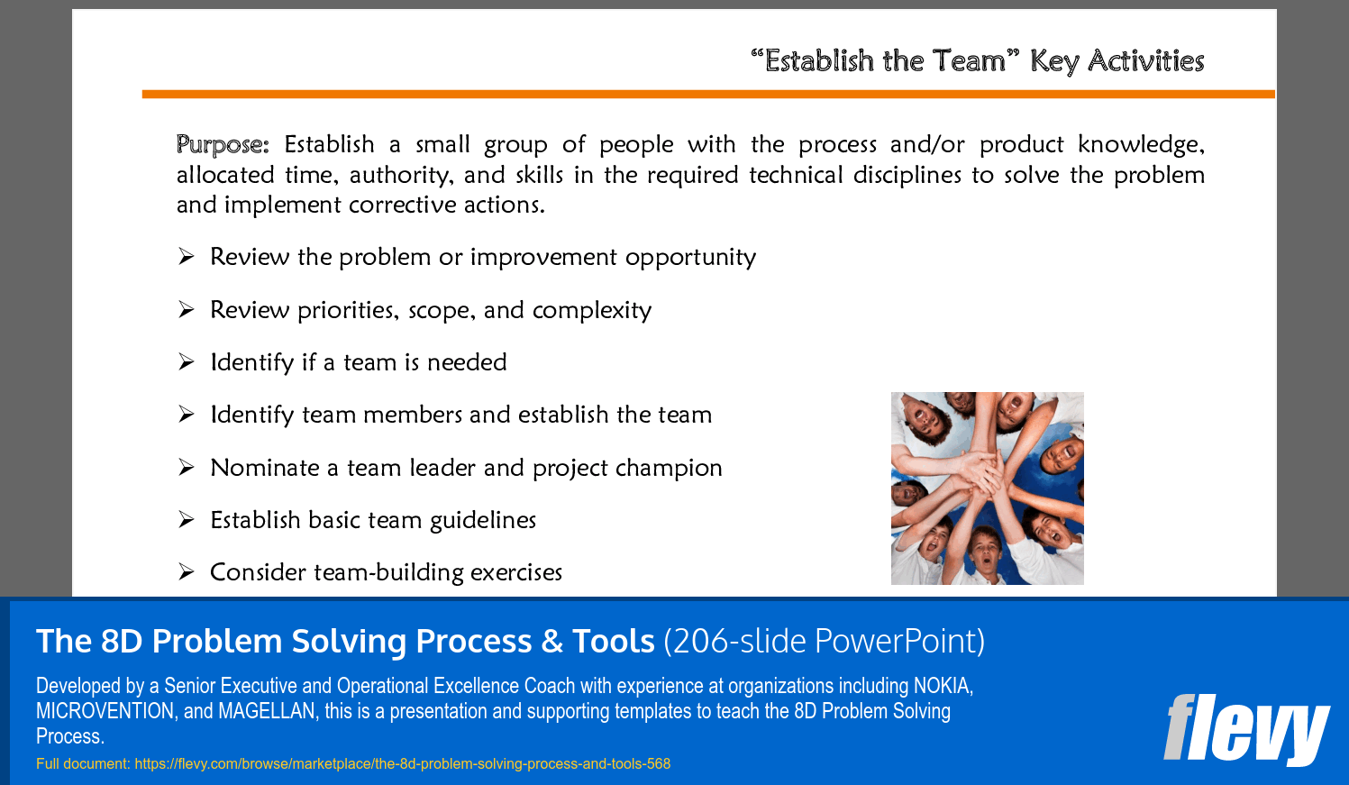 The 8D Problem Solving Process & Tools (206-slide PPT PowerPoint presentation (PPTX)) Preview Image