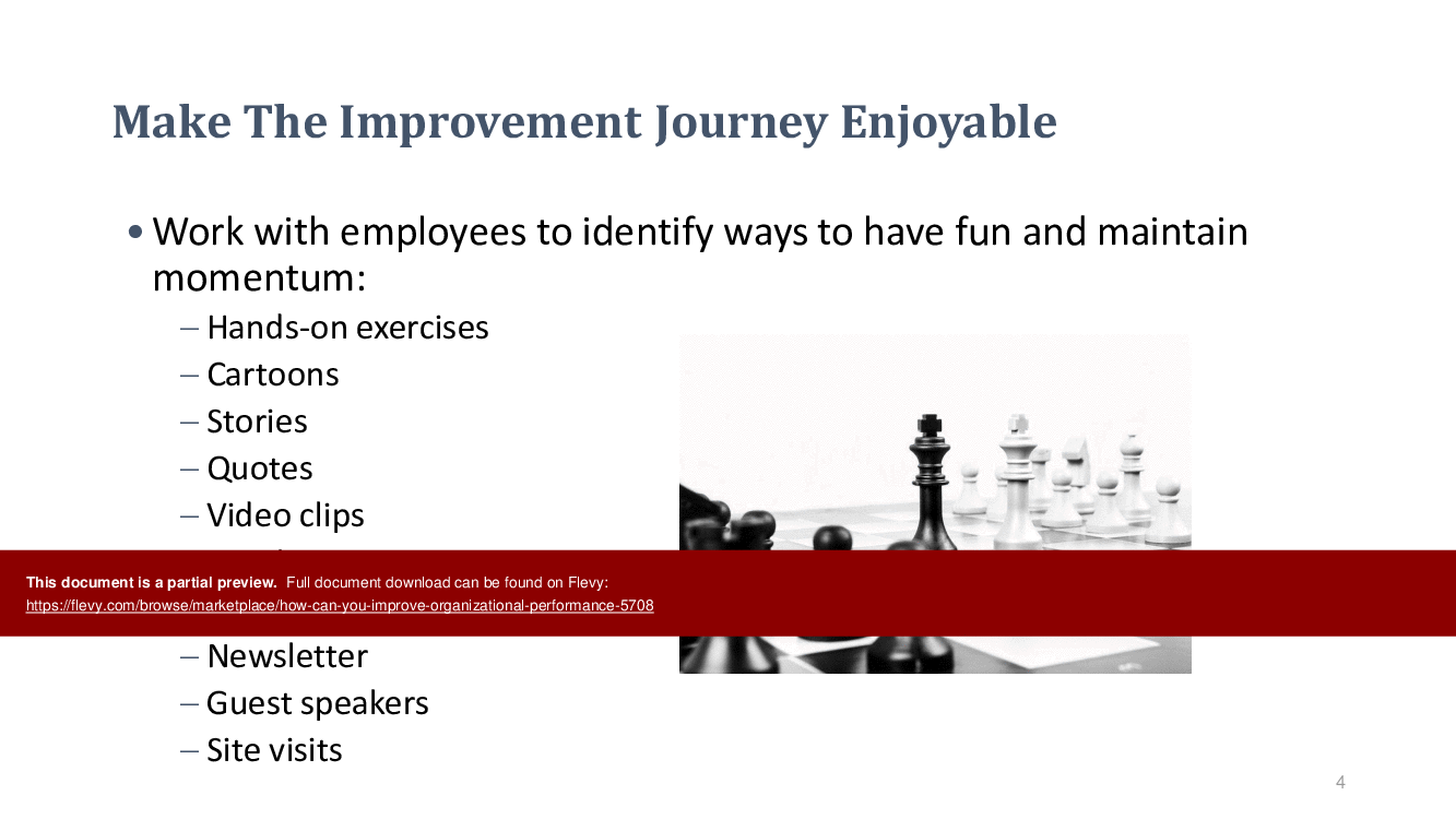 How Can You Improve Organizational Performance? (9-page PDF document) Preview Image