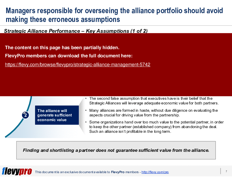 This is a partial preview of Strategic Alliance Management (26-slide PowerPoint presentation (PPTX)). Full document is 26 slides. 