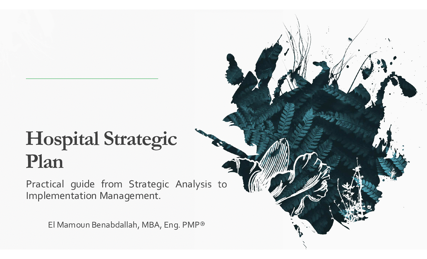 Hospital Strategic Plan (106-slide PPT PowerPoint presentation (PPTX)) Preview Image