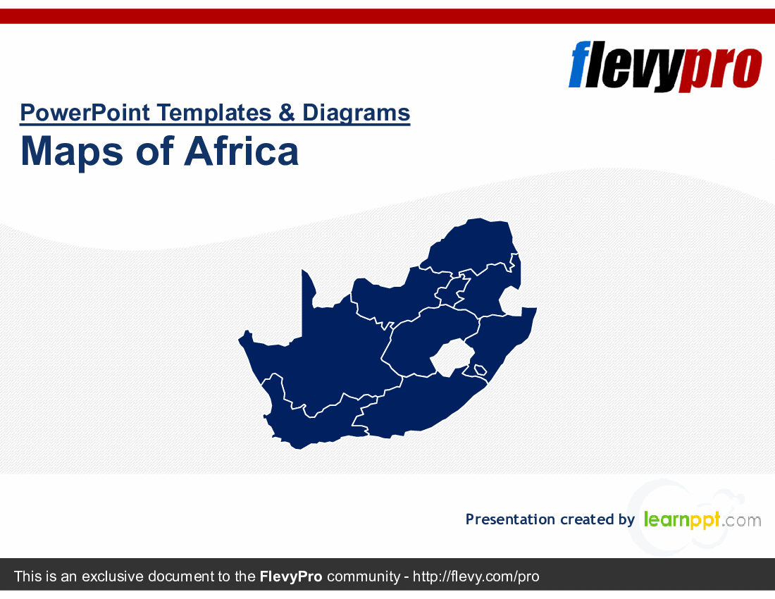 Maps of Africa (20-slide PowerPoint presentation (PPTX)) Preview Image