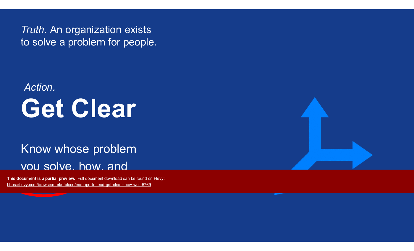 Manage to Lead Get Clear - How Well (30-slide PPT PowerPoint presentation (PPTX)) Preview Image