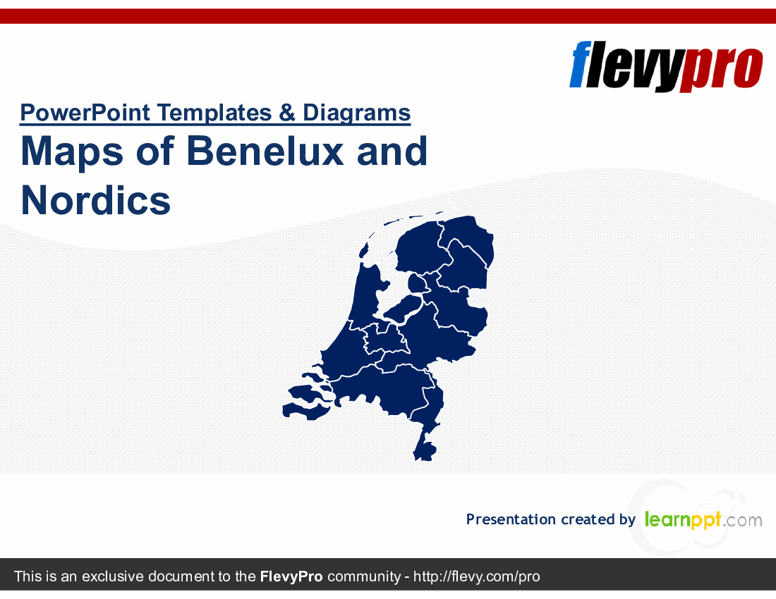 Maps of Benelux and Nordics (14-slide PowerPoint presentation (PPTX)) Preview Image