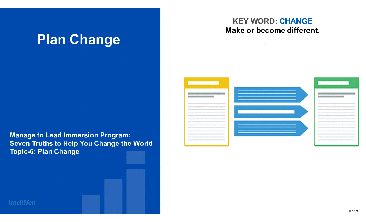 Manage to Lead Planned Change (44-slide PPT PowerPoint presentation (PPTX)) Preview Image