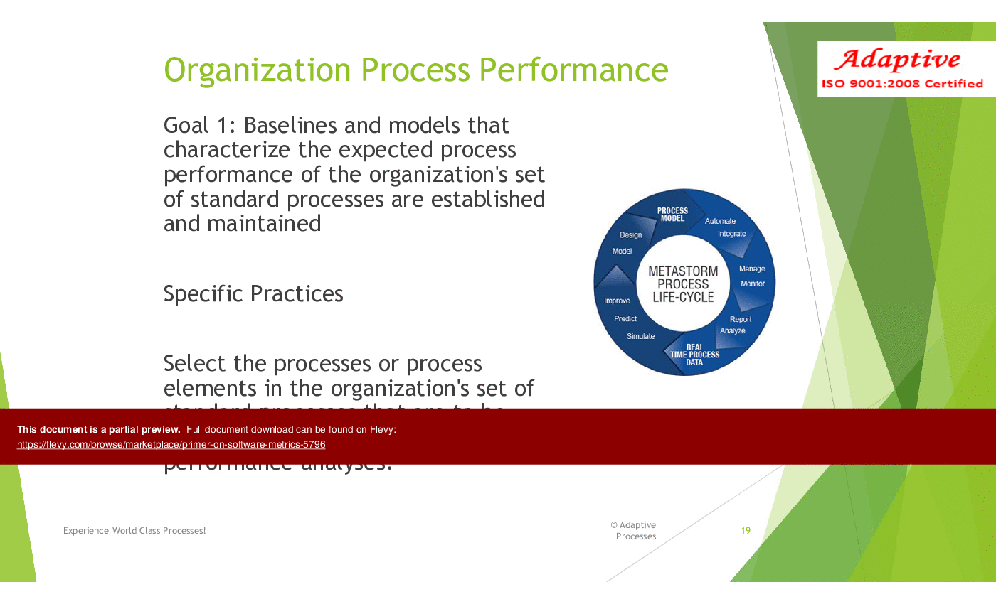 Primer on Software Metrics (85-slide PPT PowerPoint presentation (PPTX)) Preview Image