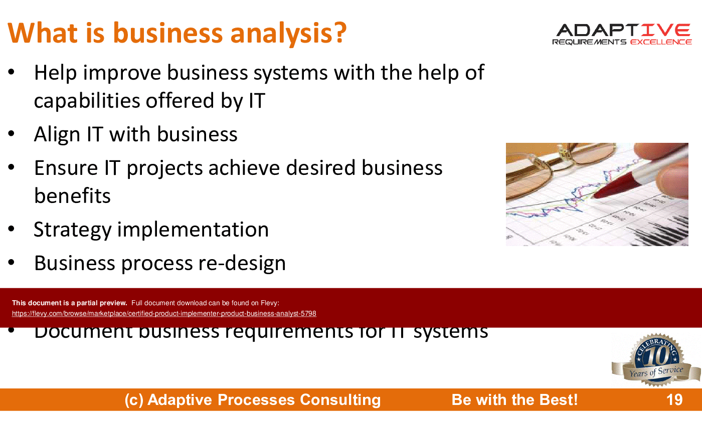 Certified Product Implementer (Product Business Analyst) (196-slide PPT PowerPoint presentation (PPTX)) Preview Image