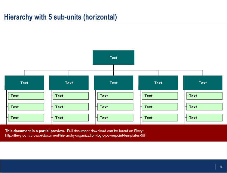This is a partial preview of Hierarchy, Organization, Logic PowerPoint Templates (21-slide PowerPoint presentation (PPT)). Full document is 21 slides. 