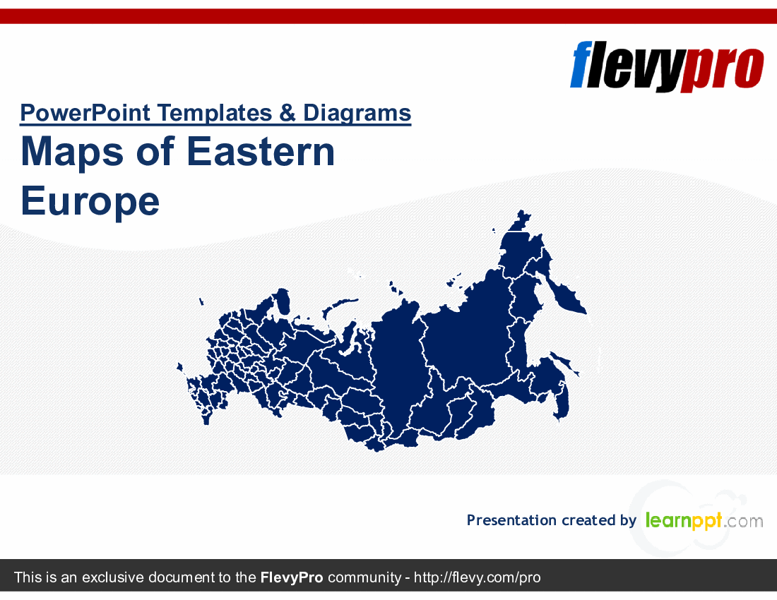 Maps of Eastern Europe (14-slide PPT PowerPoint presentation (PPTX)) Preview Image
