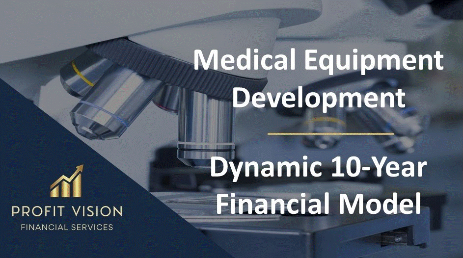 This is a partial preview of Medical Equipment Development Financial Model (Excel workbook (XLSX)). 