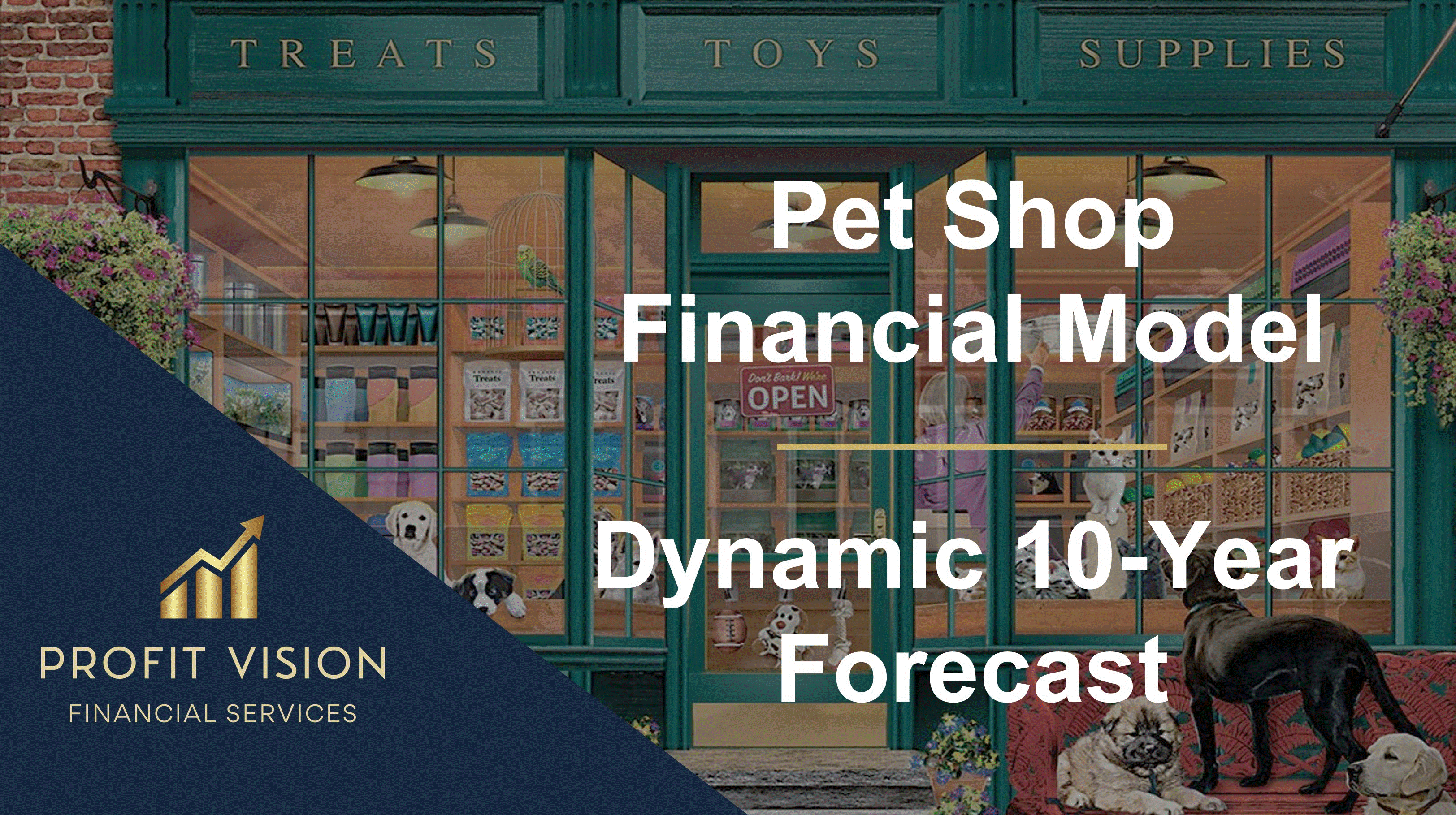 Pet Shop Financial Model - Dynamic 10 Year Business Plan (Excel template (XLSX)) Preview Image