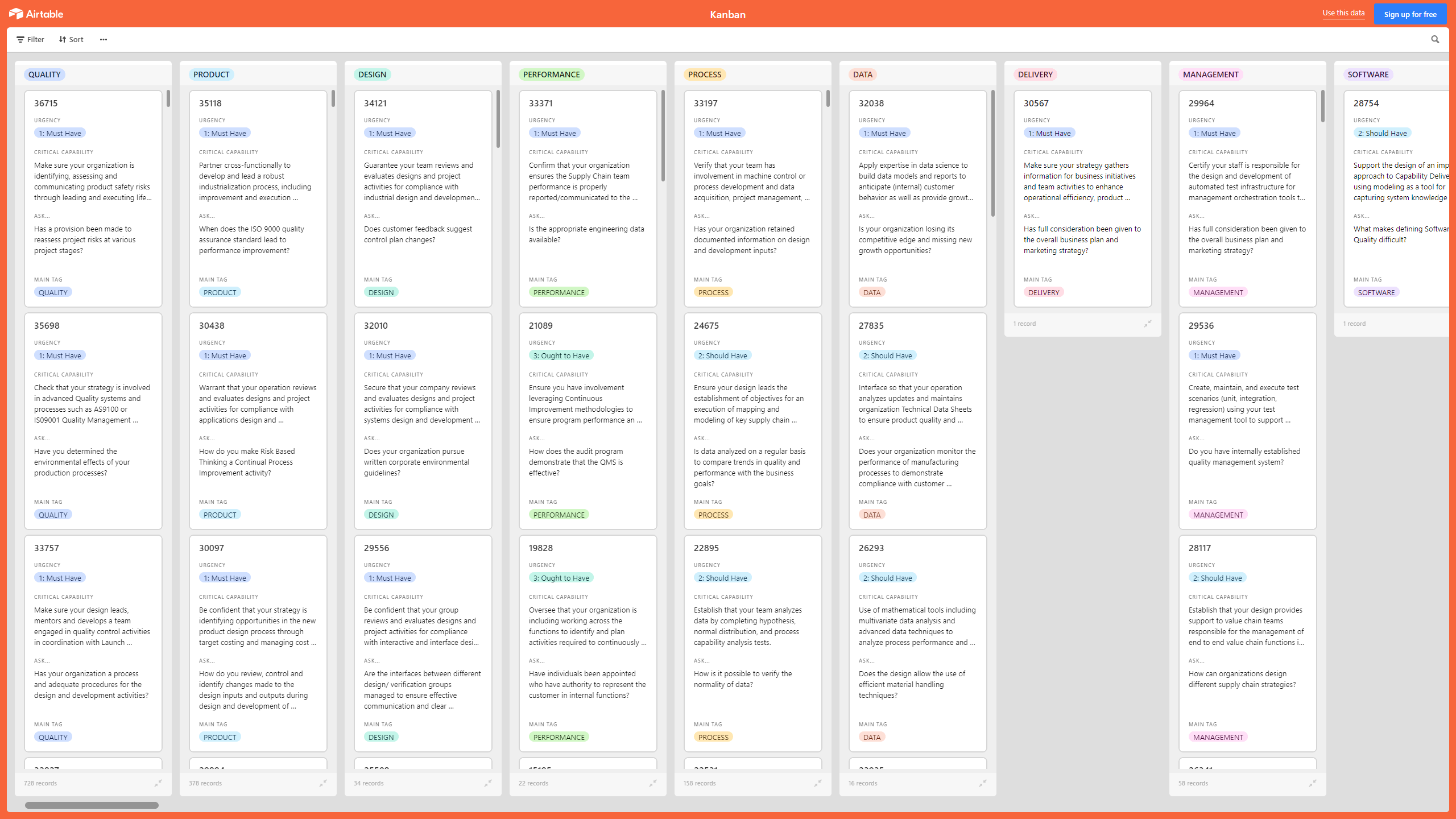 Kanban Board: Advanced Product Quality Planning (APQP) (Excel template (XLSX)) Preview Image