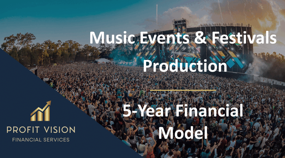 Music Events & Festivals Production Financial Model (Excel template (XLSX)) Preview Image