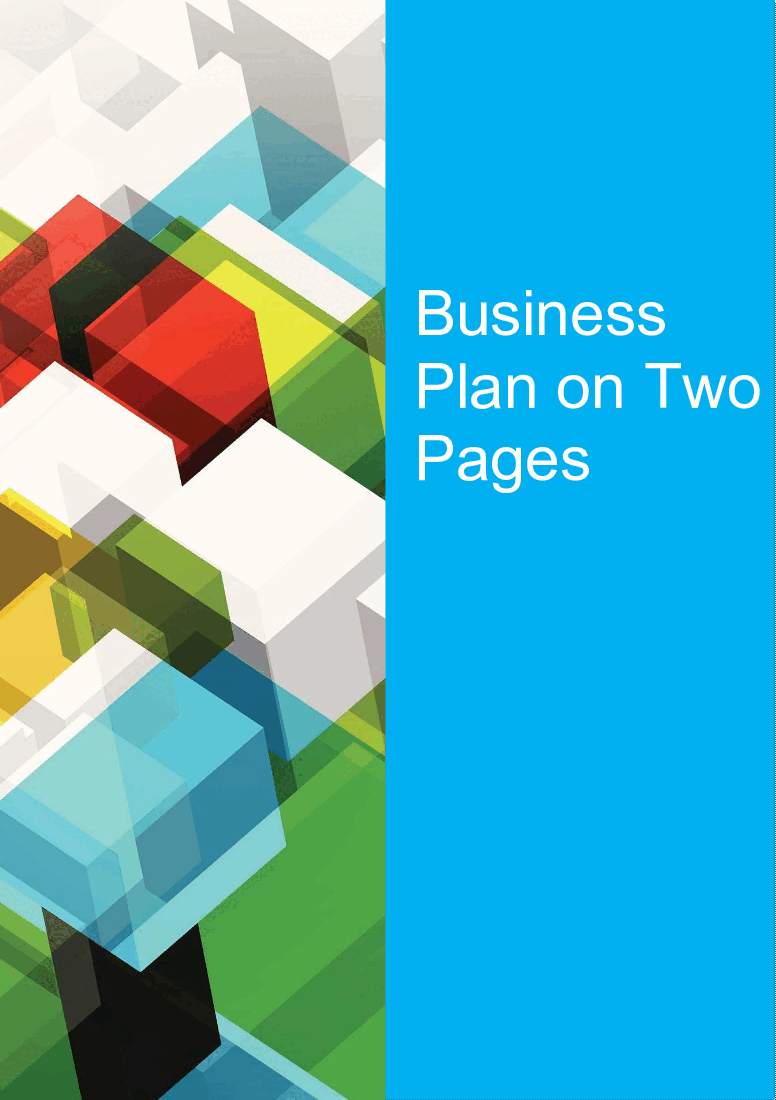 Business Plan on Two Pages - Example and Template