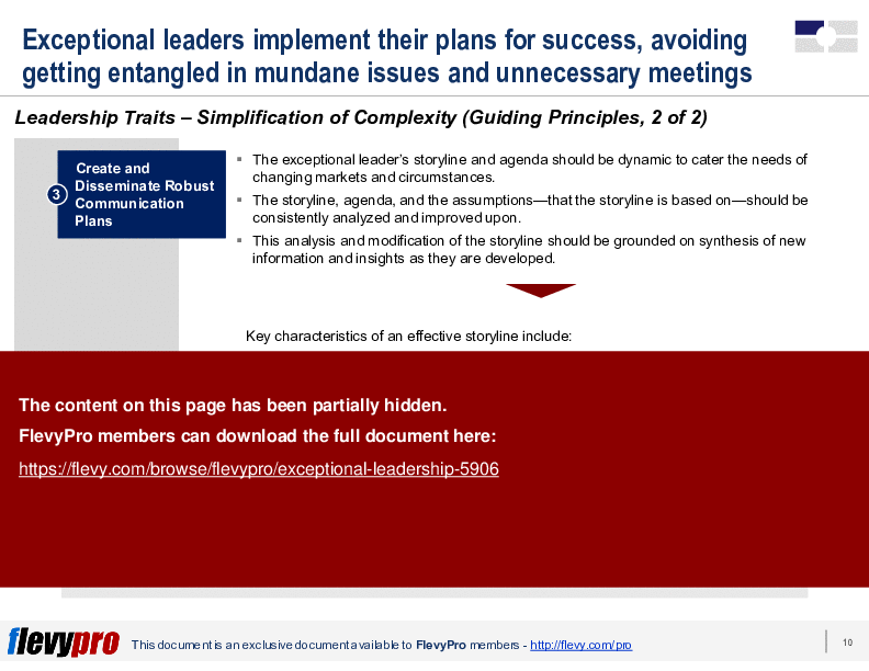 Exceptional Leadership (21-slide PowerPoint presentation (PPTX)) Preview Image