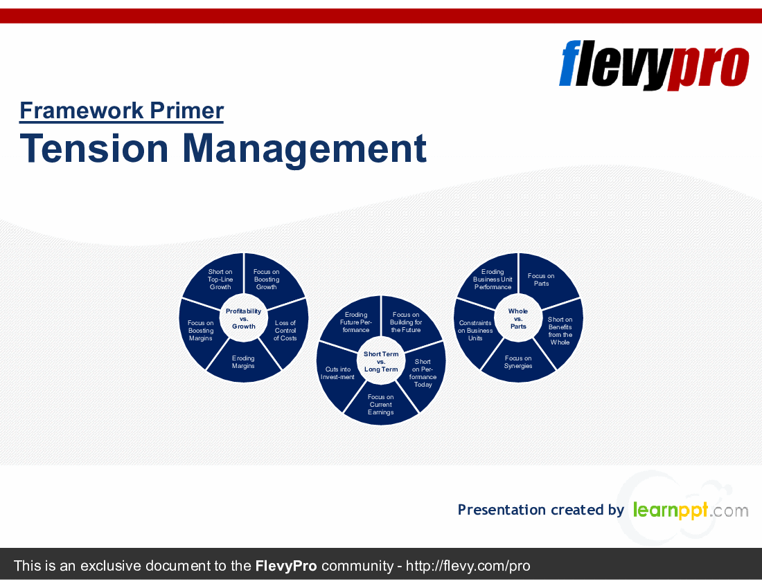 Tension Management (29-slide PPT PowerPoint presentation (PPTX)) Preview Image