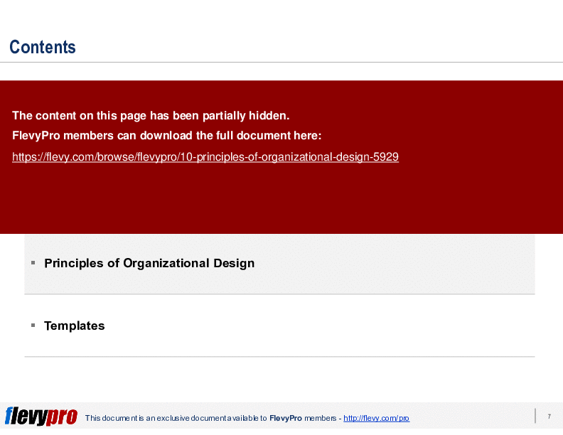 This is a partial preview of 10 Principles of Organizational Design (25-slide PowerPoint presentation (PPTX)). Full document is 25 slides. 