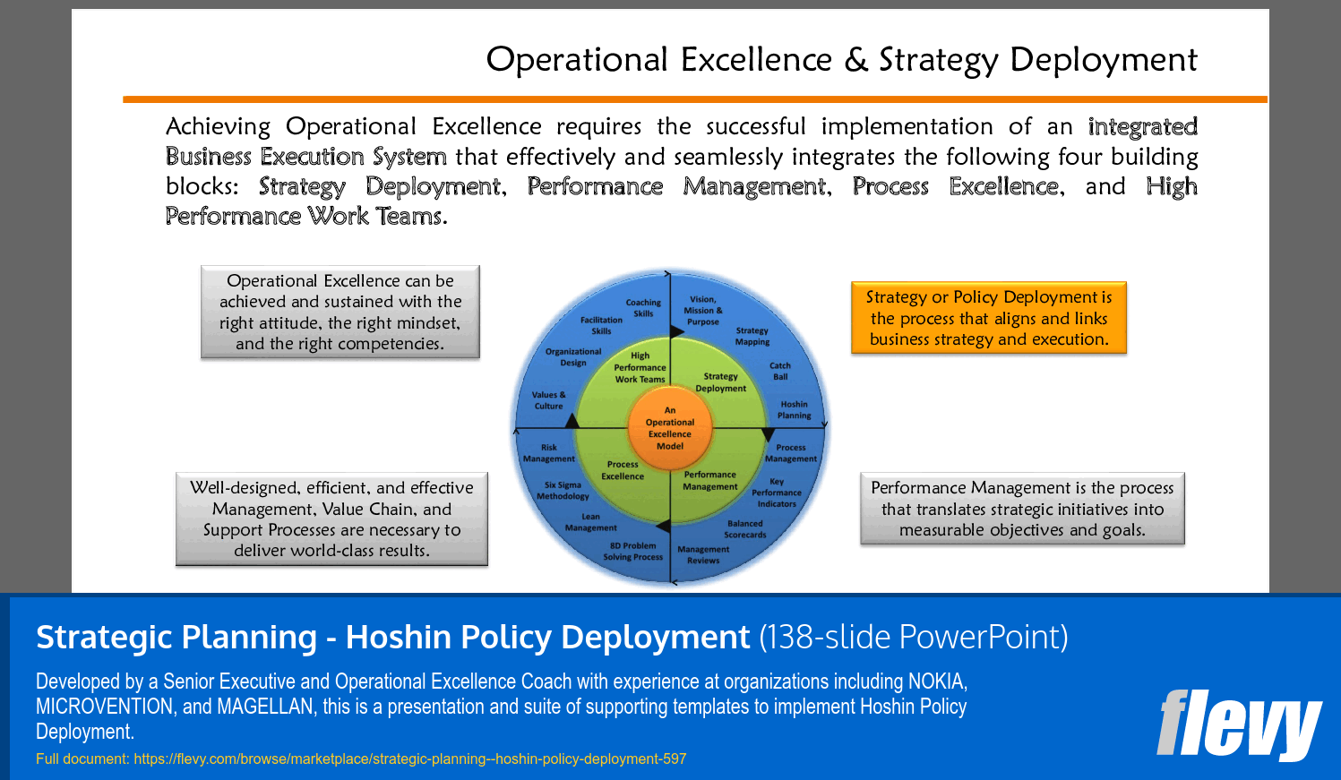 Strategic Planning - Hoshin Policy Deployment () Preview Image