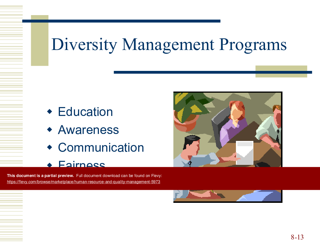 This is a partial preview of Human Resource and Quality Management (31-slide PowerPoint presentation (PPT)). Full document is 31 slides. 