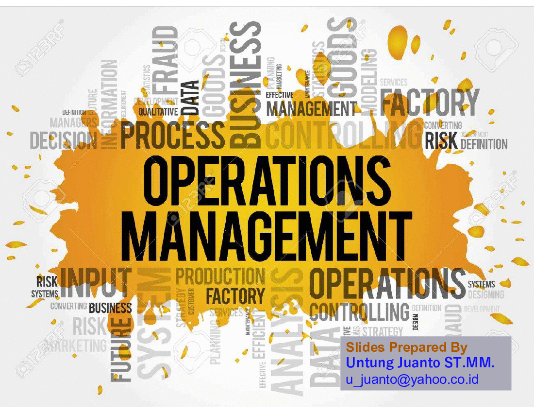 Operation Management for Increasing Production (30-slide PPT PowerPoint presentation (PPTX)) Preview Image