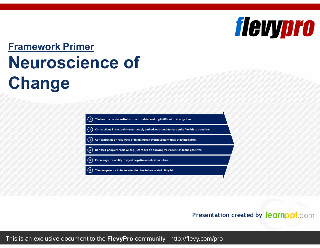 Neuroscience of Change (22-slide PowerPoint presentation (PPTX)) Preview Image