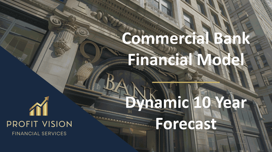 Commercial Bank Financial Model - Dynamic 10 Year Forecast (Excel template (XLSX)) Preview Image