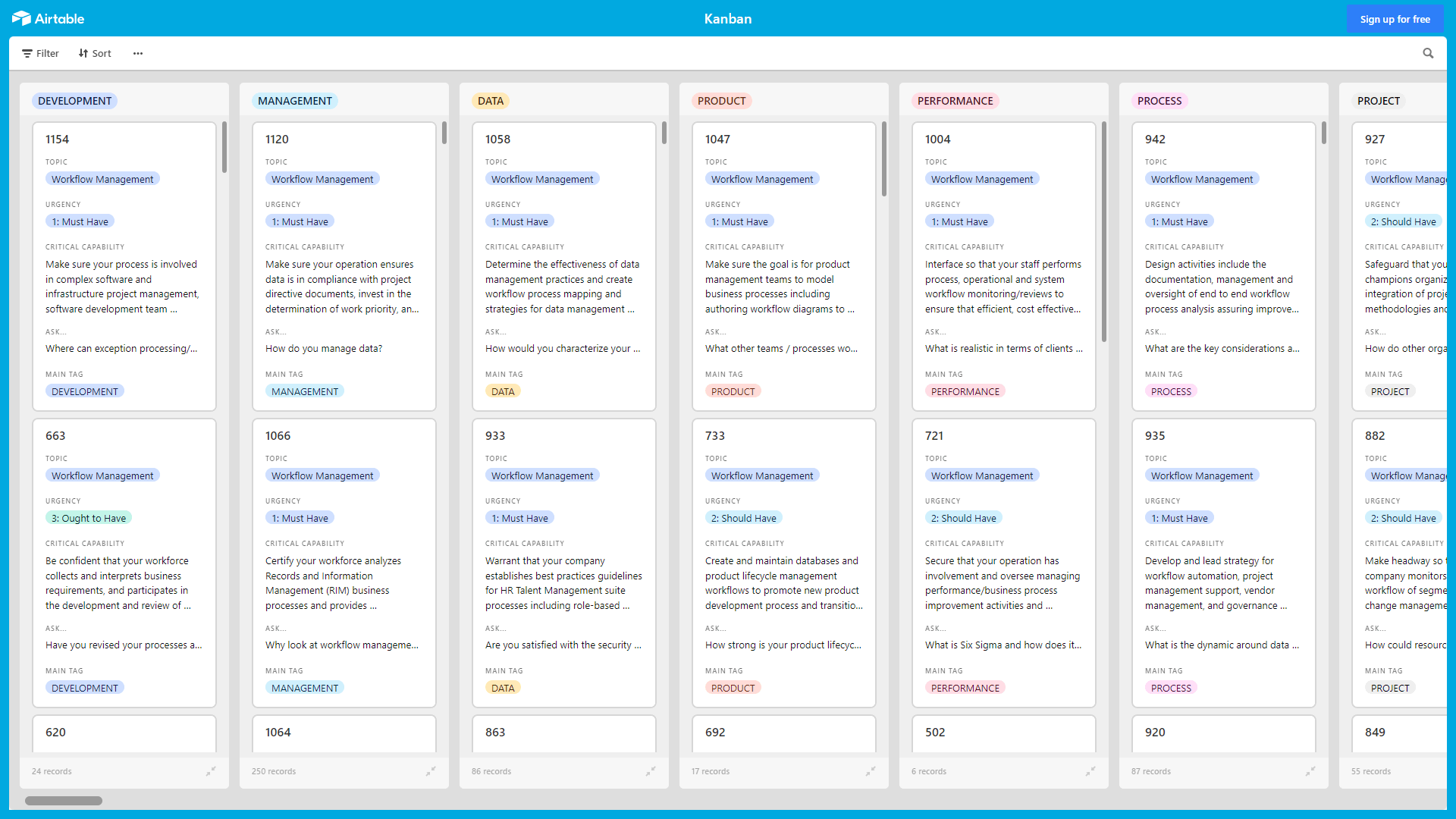 Kanban Board: Workflow Management (Excel template (XLSX)) Preview Image