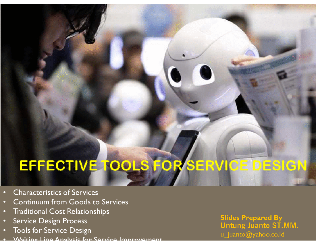 Service Design Process & Tools