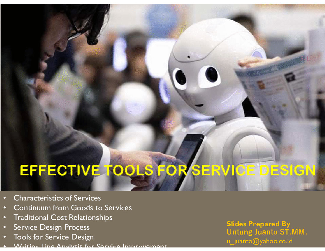 Service Design Process & Tools (40-slide PPT PowerPoint presentation (PPT)) Preview Image