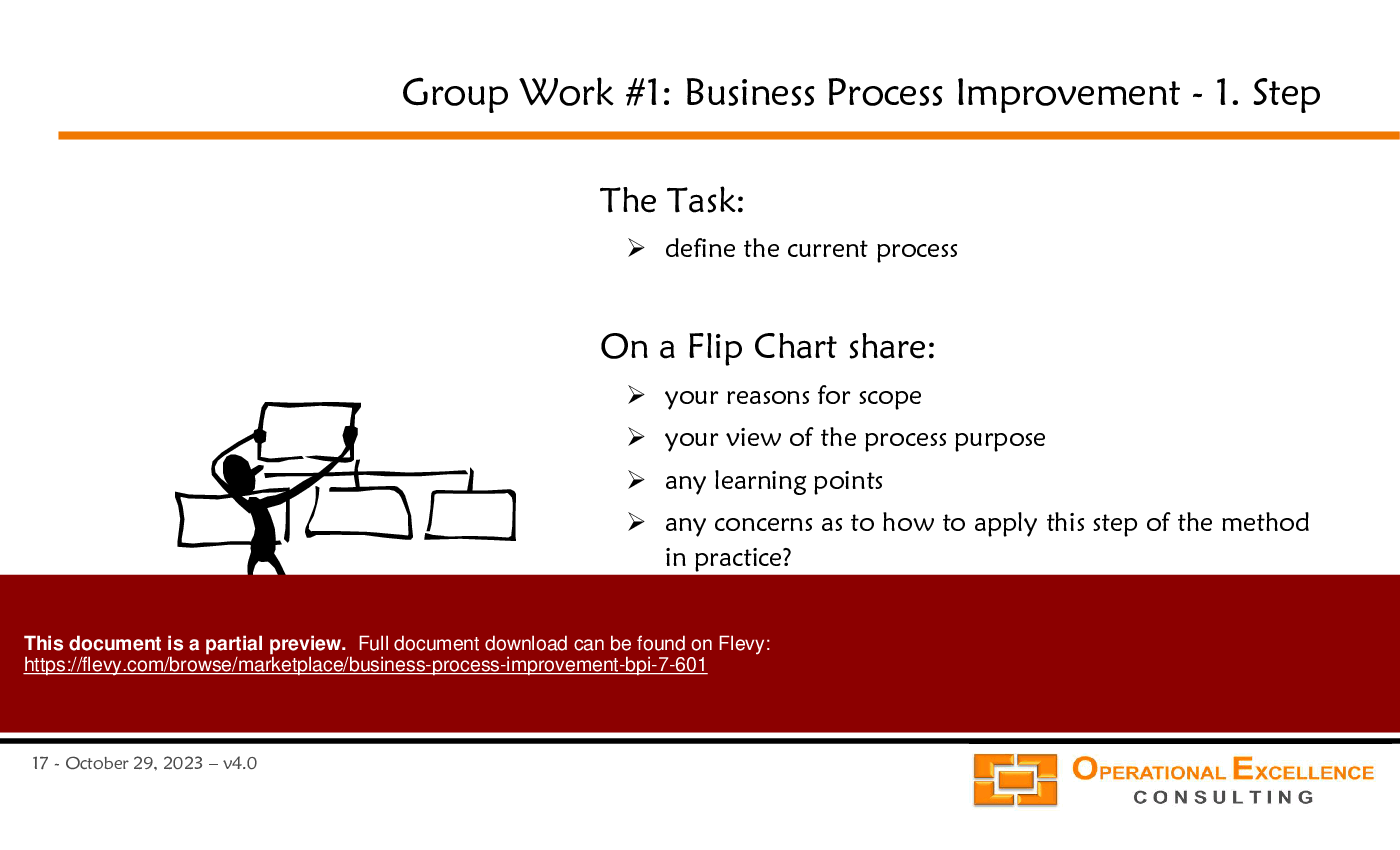 This is a partial preview of Business Process Improvement (BPI 7) (141-slide PowerPoint presentation (PPTX)). Full document is 141 slides. 