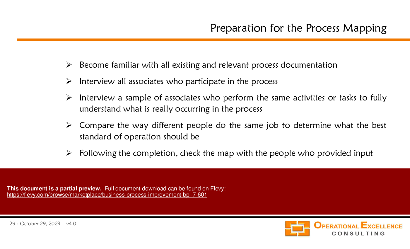 Business Process Improvement (BPI 7) (139-slide PowerPoint presentation (PPTX)) Preview Image