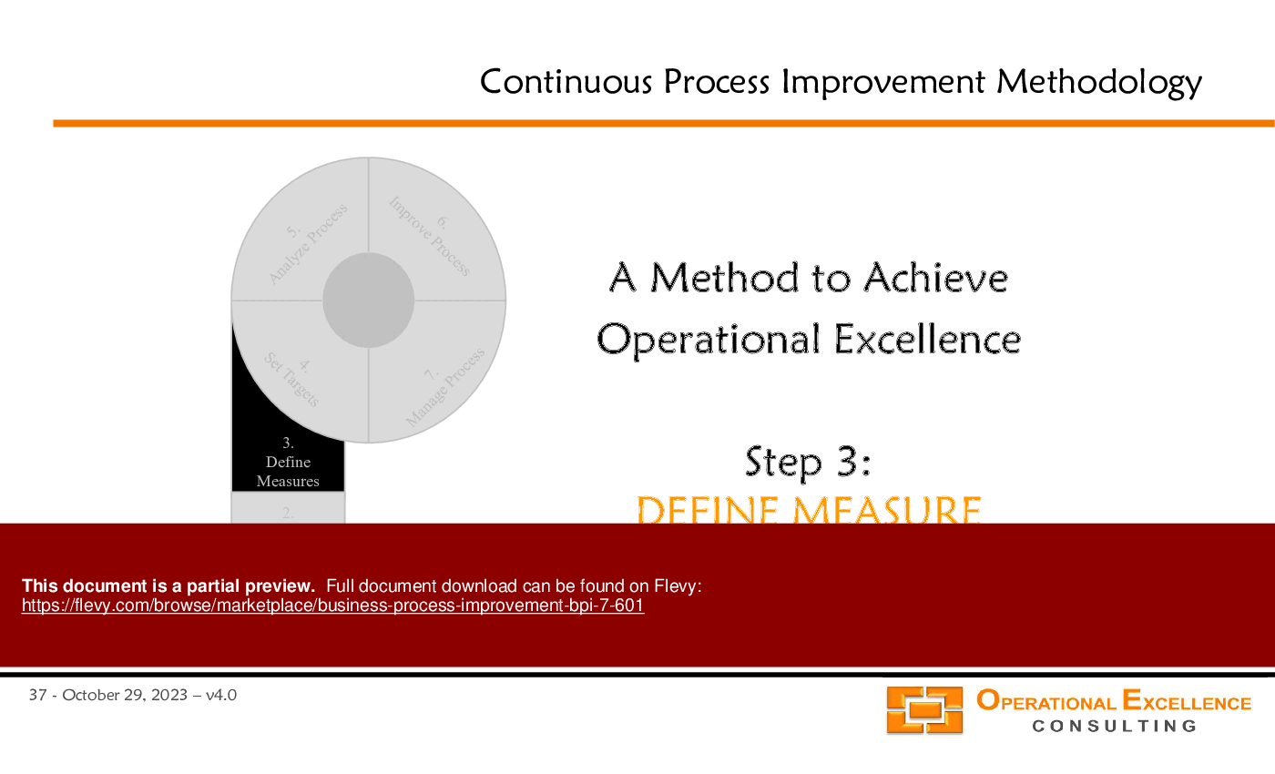 Business Process Improvement (BPI 7) (139-slide PPT PowerPoint presentation (PPTX)) Preview Image